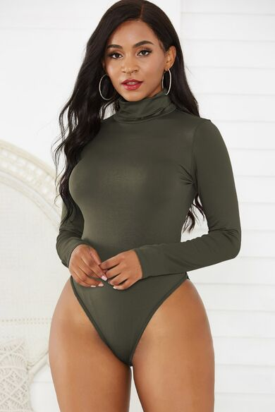 Turtleneck Long Sleeve Bodysuit