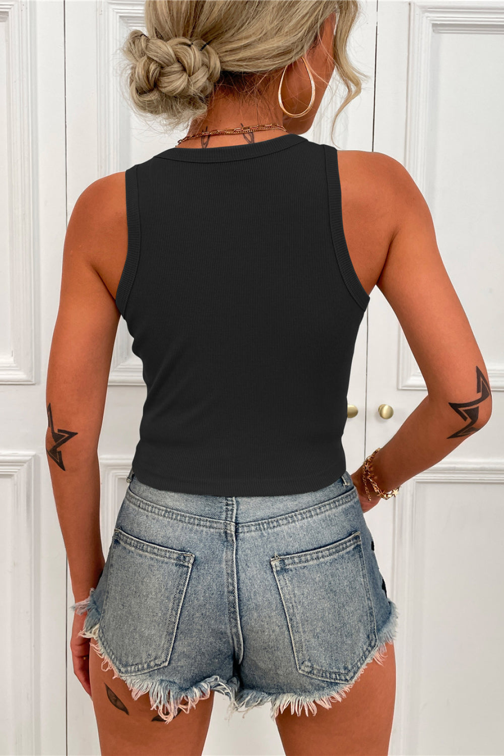 Ribbed Cropped Tank