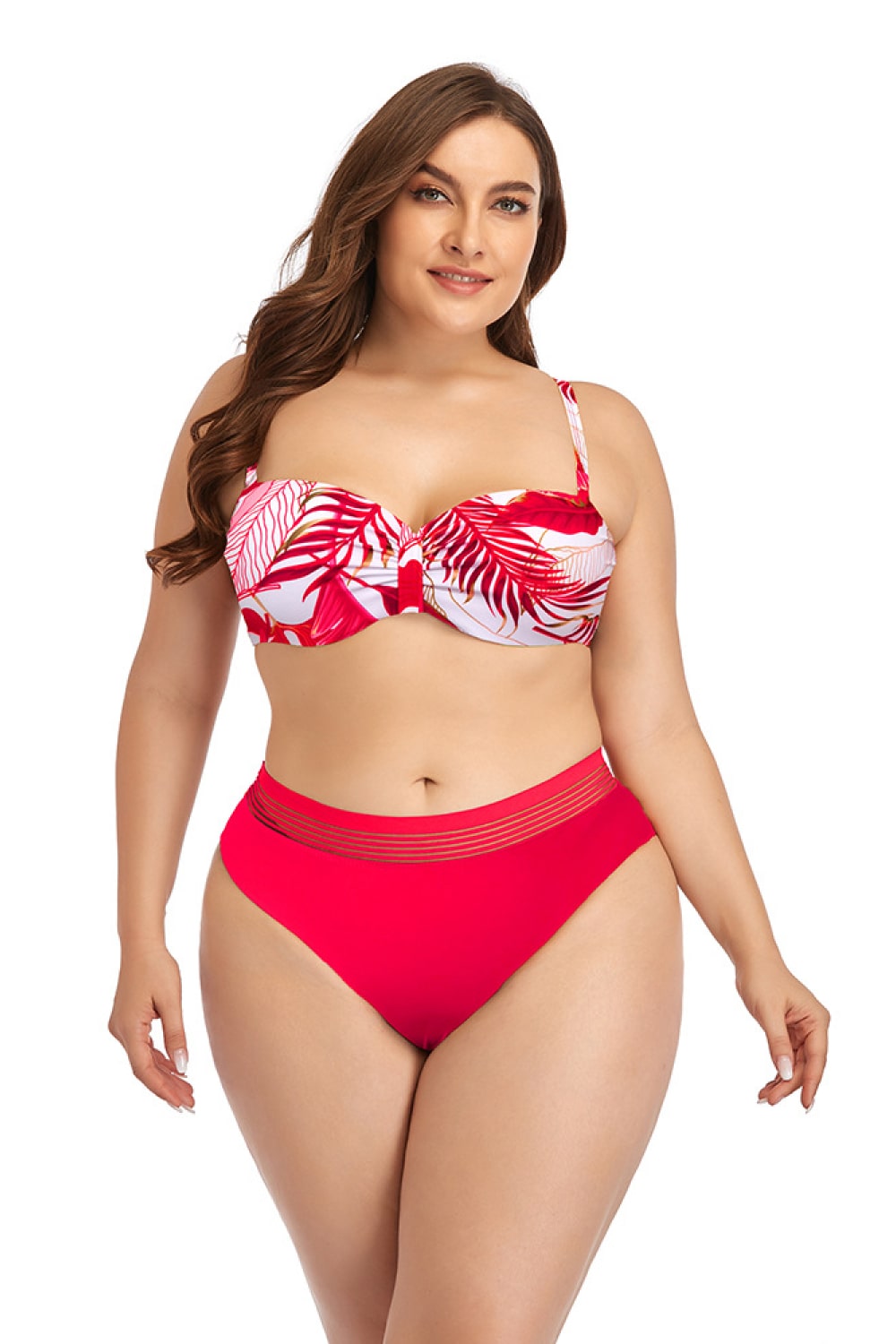 Ensemble de bikini deux pièces fleuri à nouer dans le dos