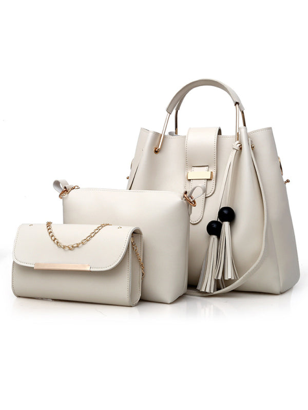 One Shoulder Bucket Ladies Luggage Bag Three-Piece Set