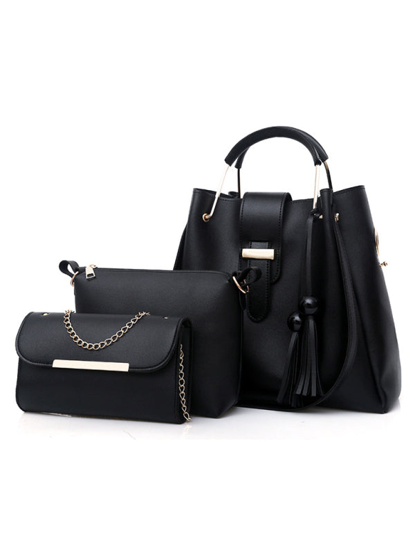 One Shoulder Bucket Ladies Luggage Bag Three-Piece Set