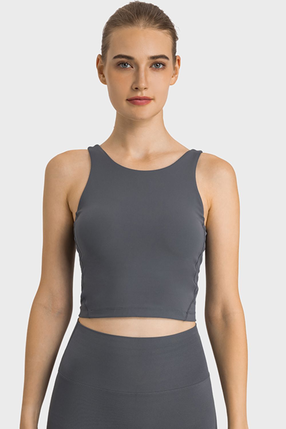 Feel Like Skin Highly Stretchy Cropped Sports Tank