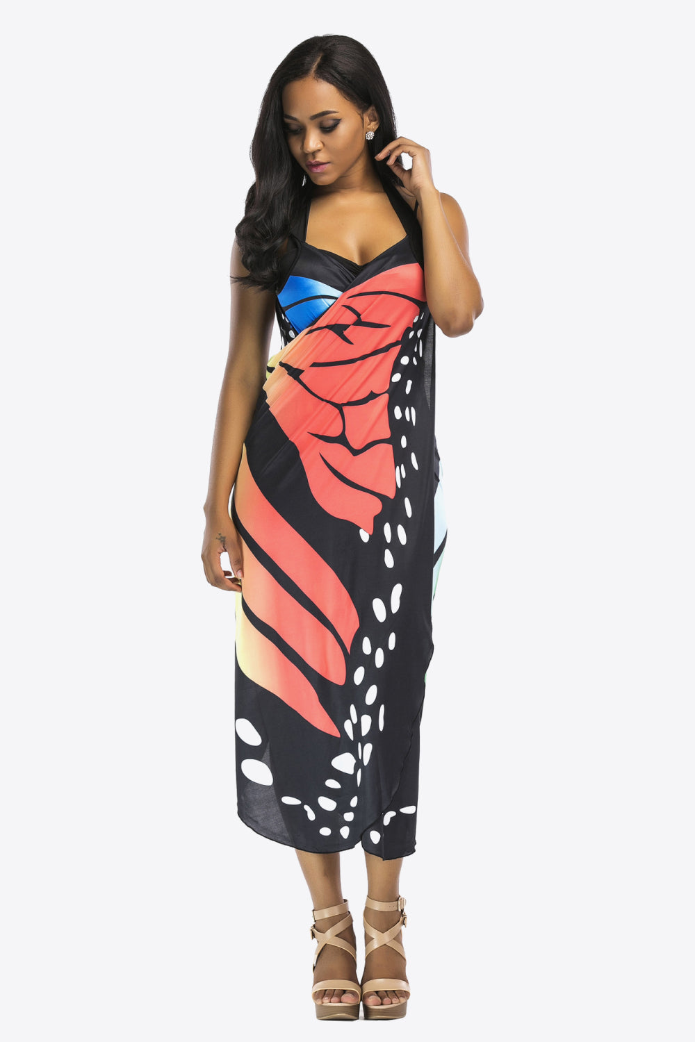 Papillon Spaghetti Strap Cover Up