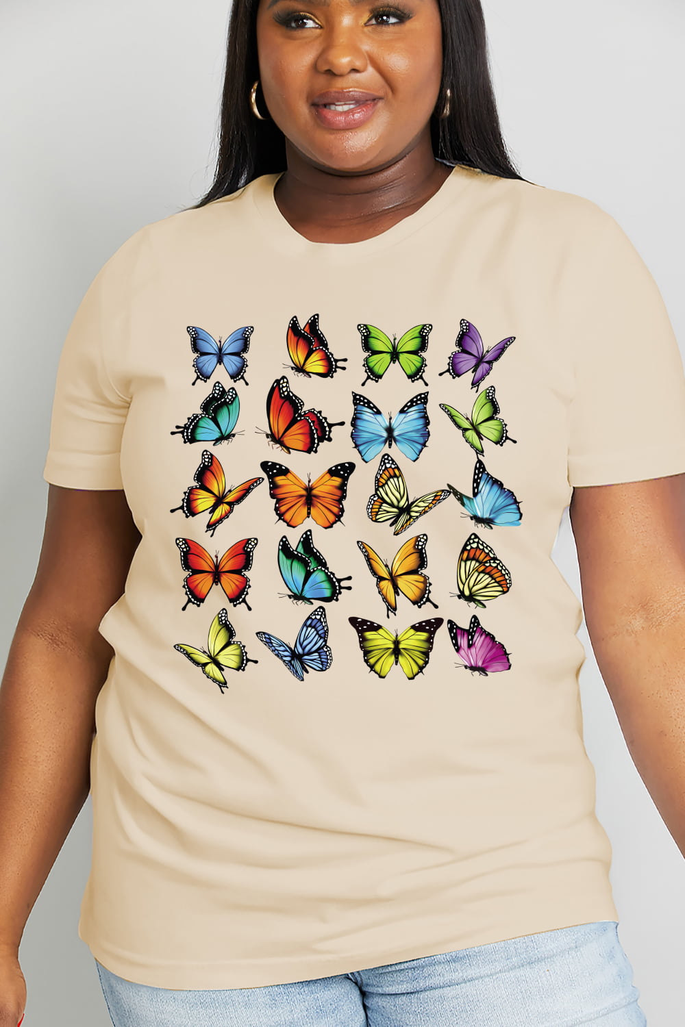 Simply Love Full Size Butterfly Graphic Cotton Tee