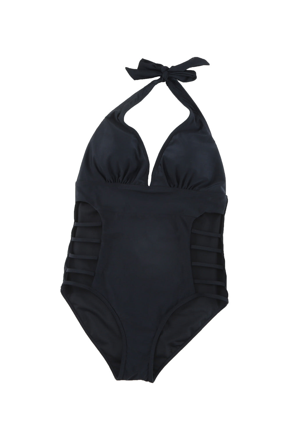 Maillot de bain une pièce sexy à col en V et dos nu