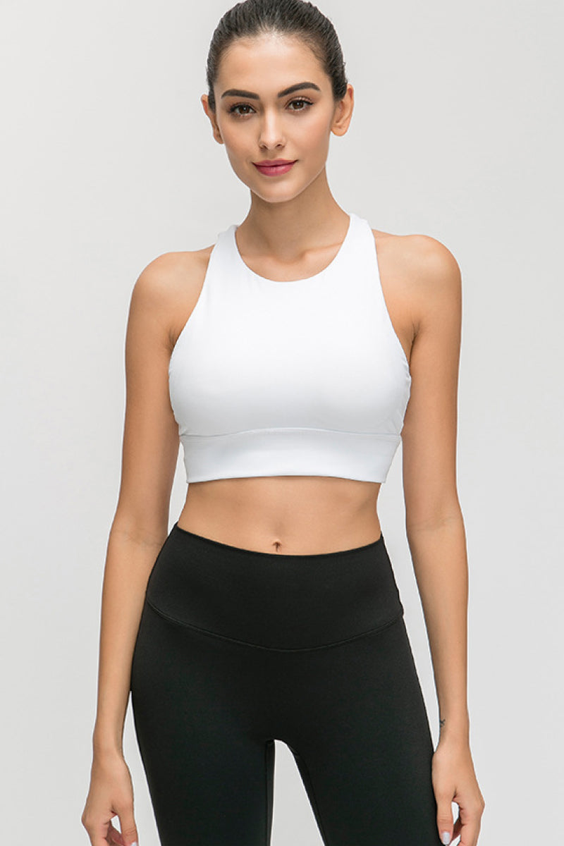 Soutien-gorge de sport à licou et trou de serrure