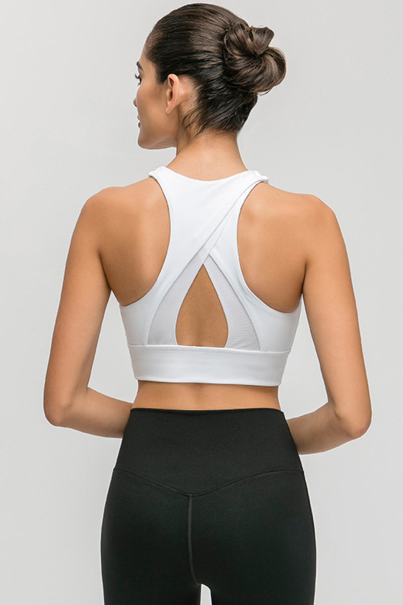 Soutien-gorge de sport à licou et trou de serrure