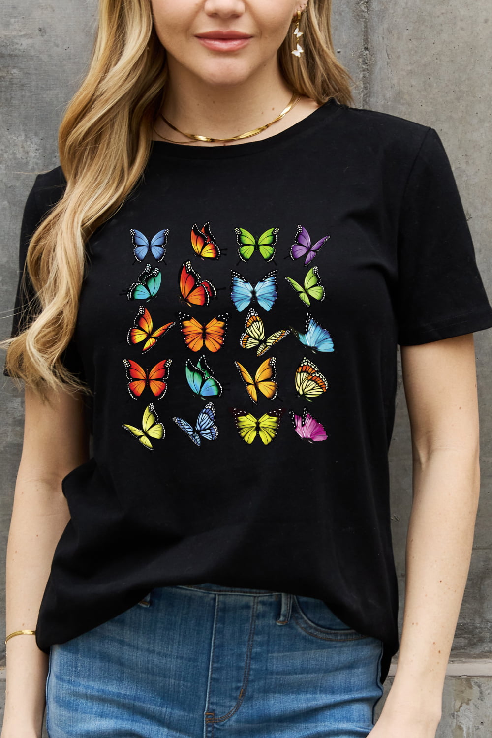 Simply Love Full Size Butterfly Graphic Cotton Tee