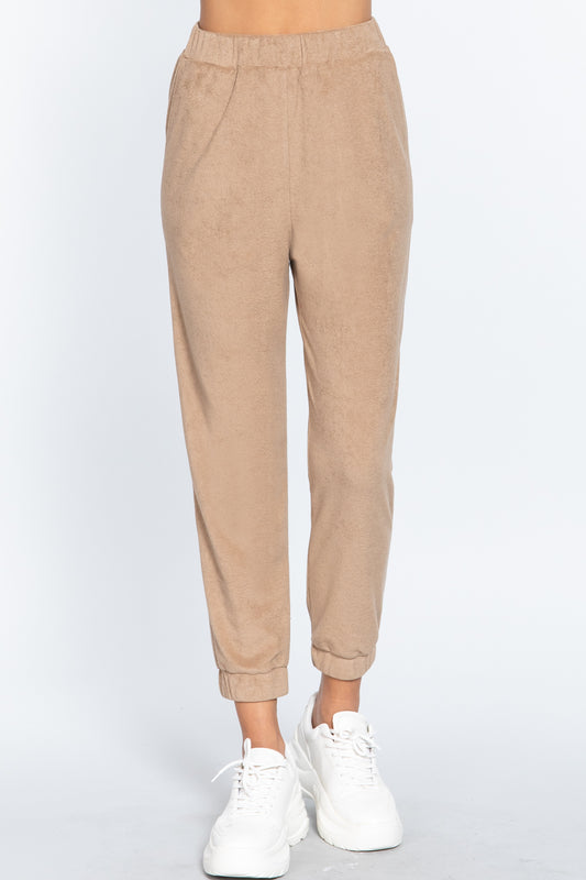 Pantalon de jogging long en tissu éponge