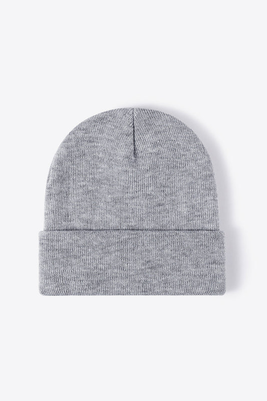 Gorro tejido con puños