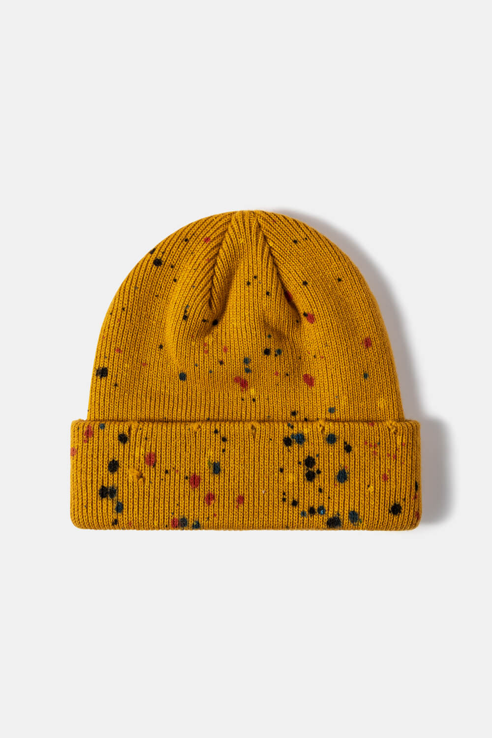 Gorro con puños de canalé Confetti