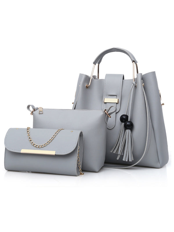 One Shoulder Bucket Ladies Luggage Bag Three-Piece Set