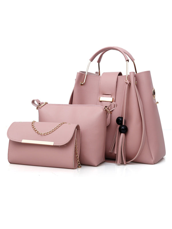 One Shoulder Bucket Ladies Luggage Bag Three-Piece Set